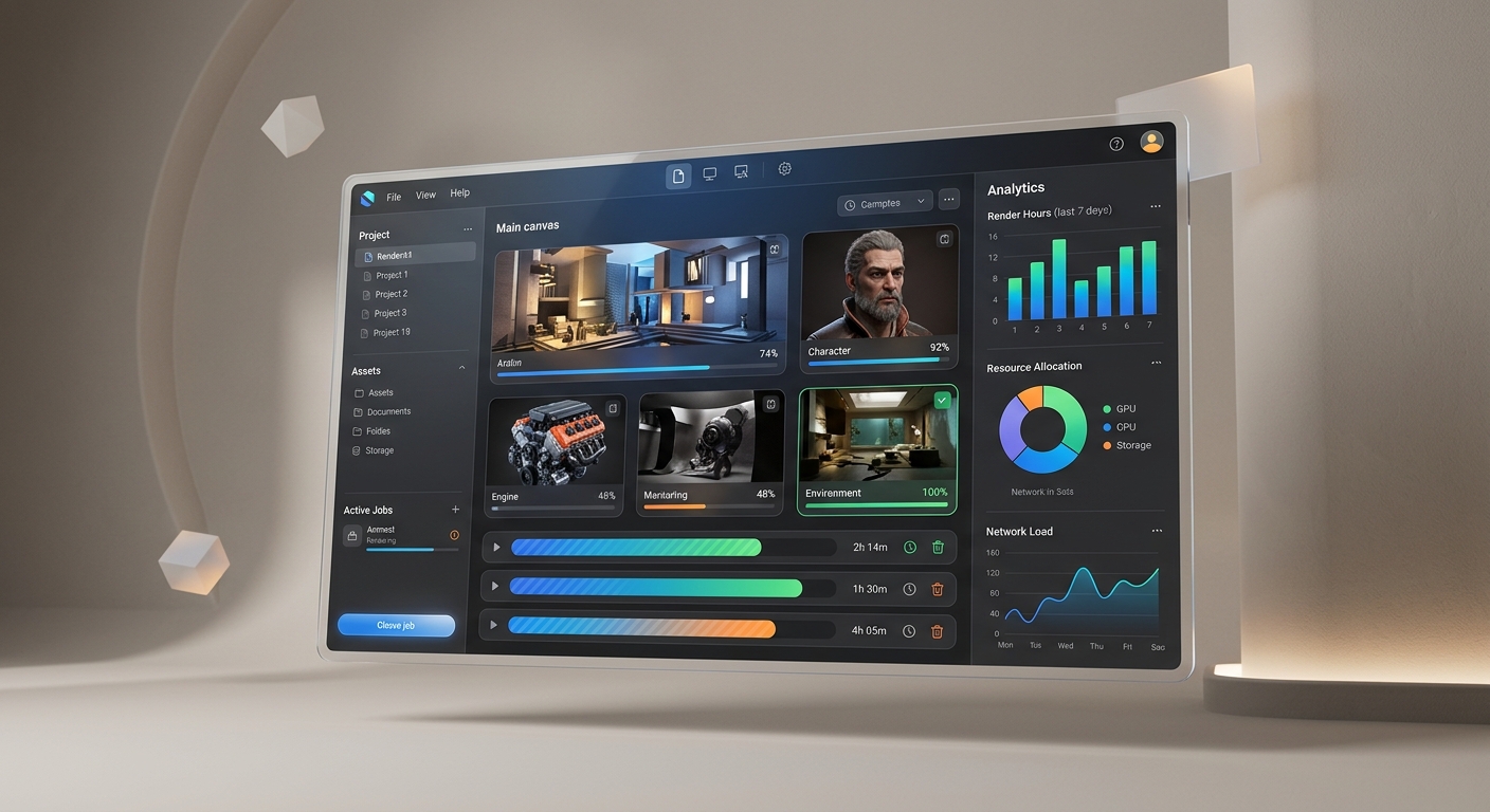 SkyRender Desktop Mockup